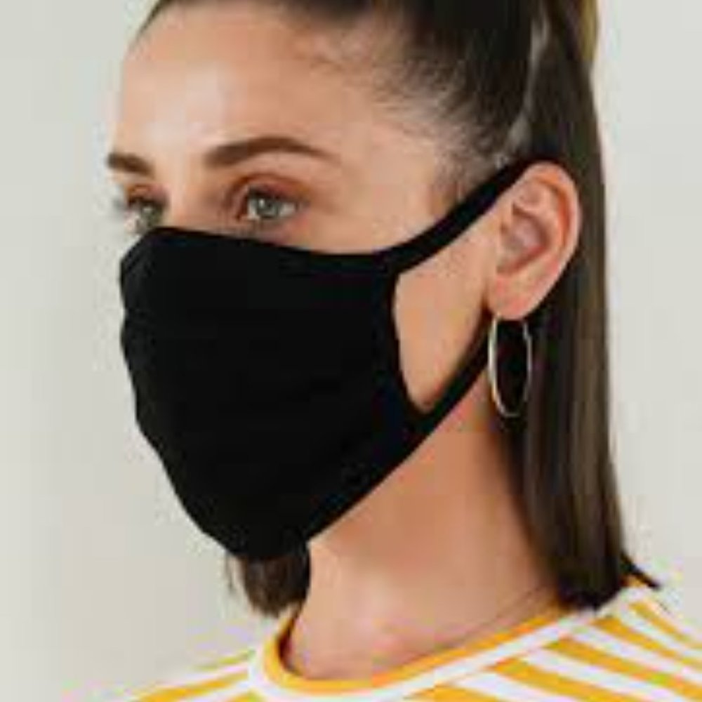 6 Pack Nordstrom Adult 100% Cotton Face Masks OAS Black